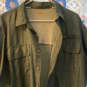 G.H. Bass & Co. Olive Green Lightweight Shirt Jacket